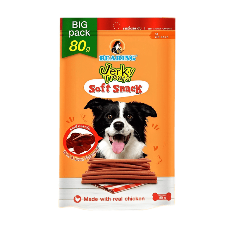 Bearing Jerky Treats Sticks Beef &amp; Liver Flavor-80 Gm
