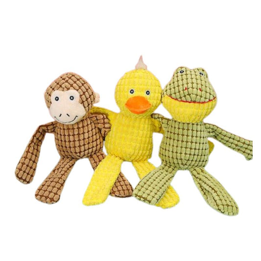 For Pet Plush Squeaky Flannel Animal Toy