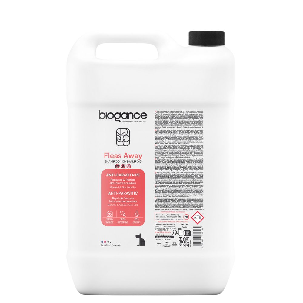 Biogance Fleas Away Dog Shampoo -5L