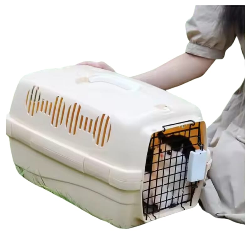 Cozy Paws Plastic Pet Carrier -48x30x29cm-Mixed colour