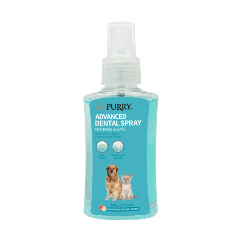 Purry Advanced Dental Spray For Dogs And Cats Peach Flavor -100ml
