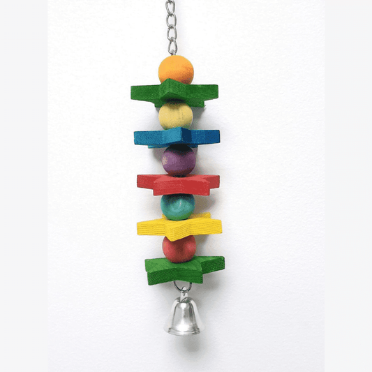 Pets Club Natural Wooden Bird Toy, Size H35*W16 Cm