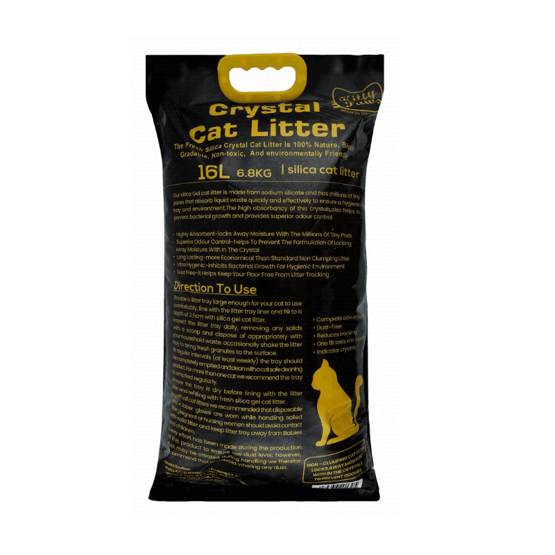Kitty Paws Crystal Silica Cat Litter-16L