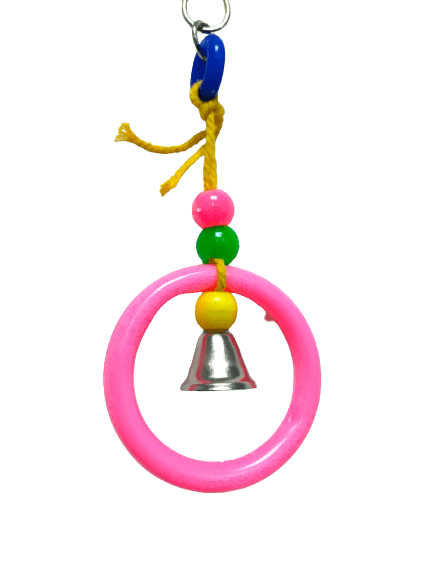 Pets Club Plastic  Bird Toy With Bell H-17 Cm, W 8 Cm