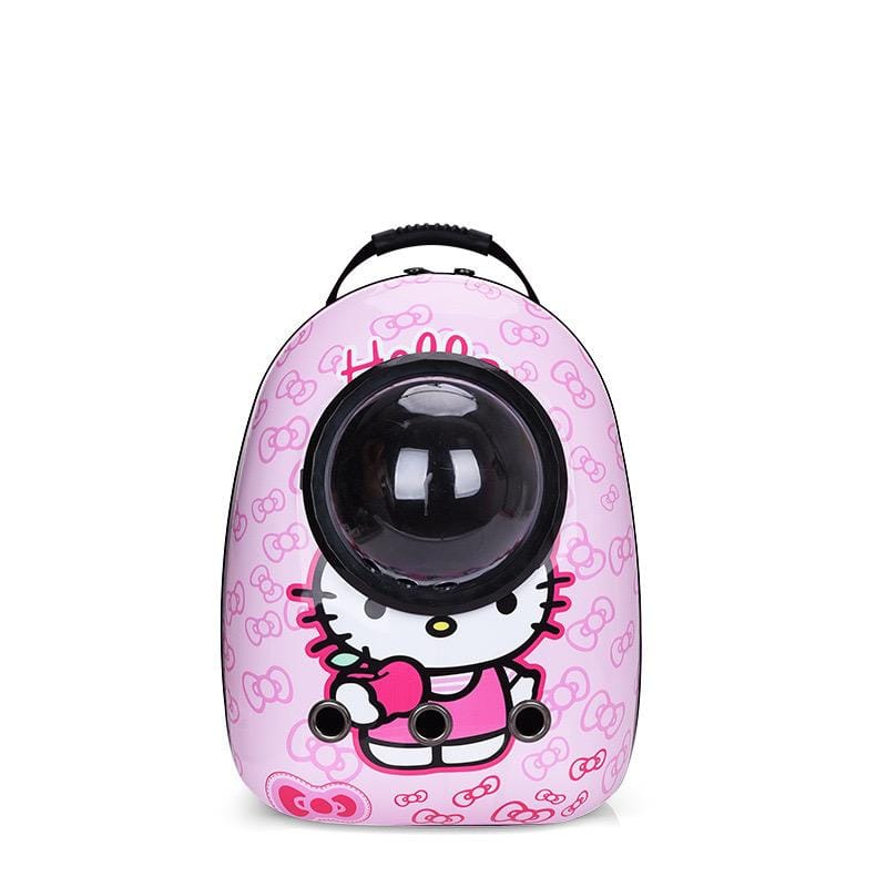 Cozy Paws Pink Kitty Transparent Capsule Pet Travel Backpack – 42X32 X29 Cm