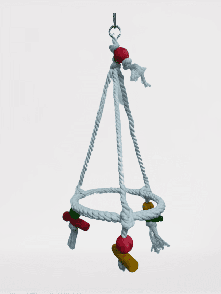 Pets  Club Natural Wooden Bird Toy H-19 Cm, W-16Cm