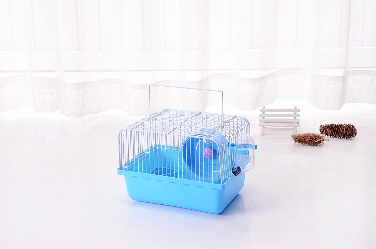 Pets Club Hamster Cage With Running Wheels,Water Bottle & Food Feeder-31*24*17Cm