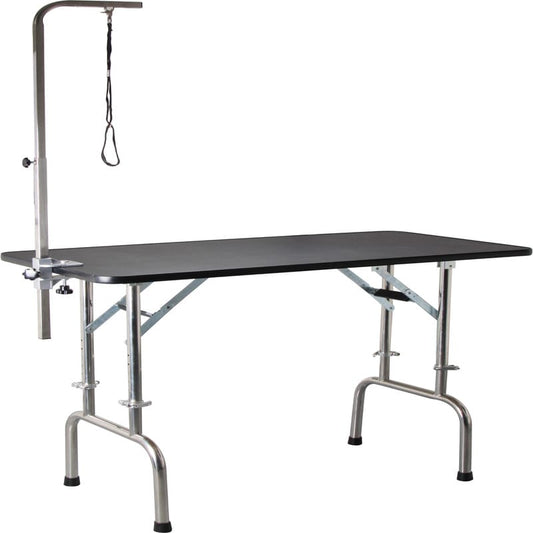 Shernbao Height Adjustable Folding Table with Telescoping Legs- 120*60 cm