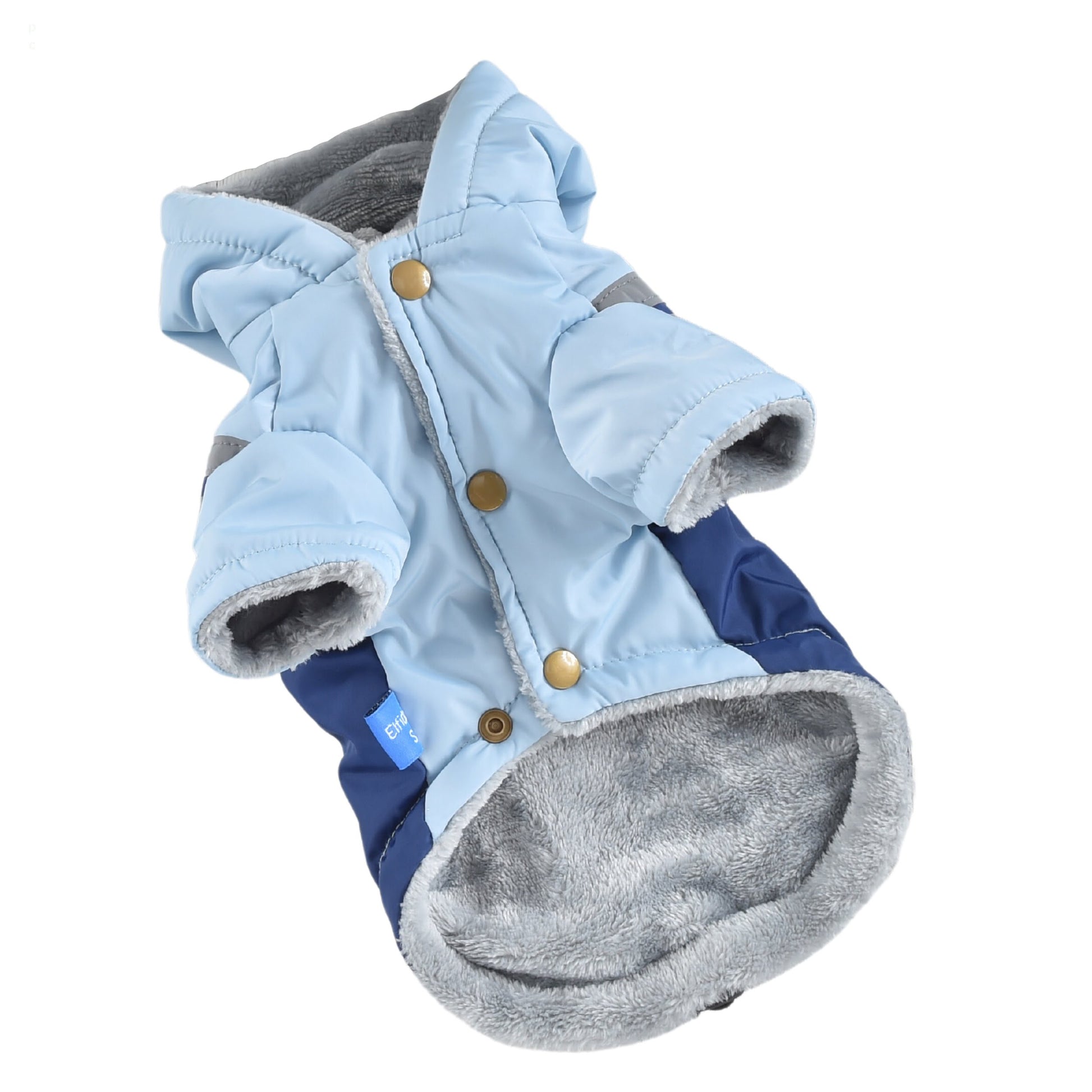 Hong Pet Reflective Hooded Jacket- Blue