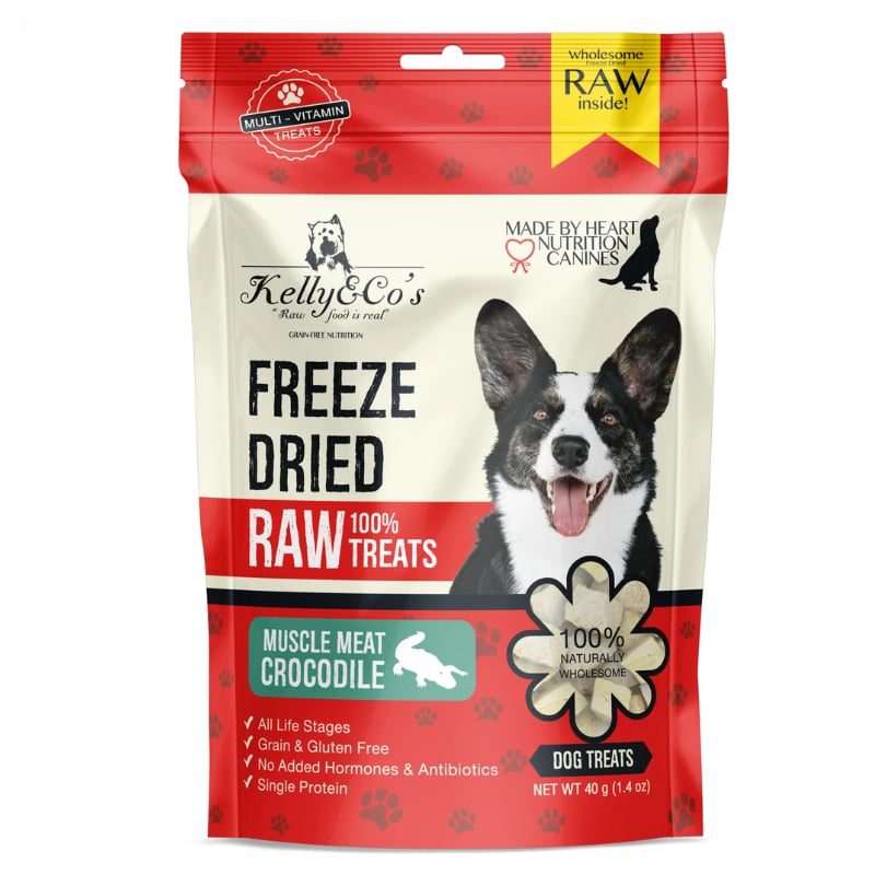 KELLY &amp; CO'S Single Ingredient Freeze-dried Crocodile Muscle Meat for Dog - 40g