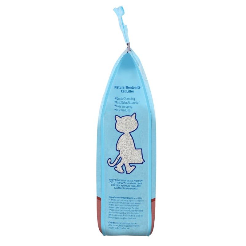 Kiki Kat White Bentonite Clumping Cat Litter – Baby Powder-10 L
