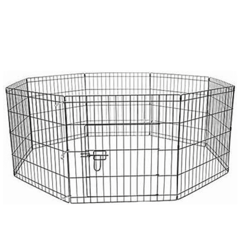 Cozy Paws  Metal Foldable Pet Play Pen With Door (8 Panels)-61*61 Cm