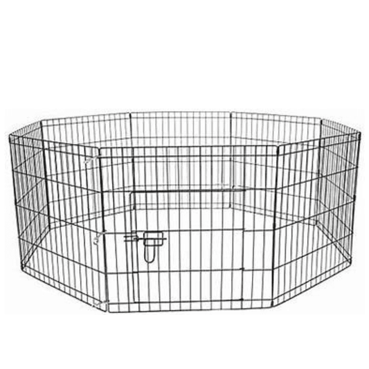 Cozy Paws  Metal Foldable Pet Play Pen With Door (8 Panels)-61*61 Cm