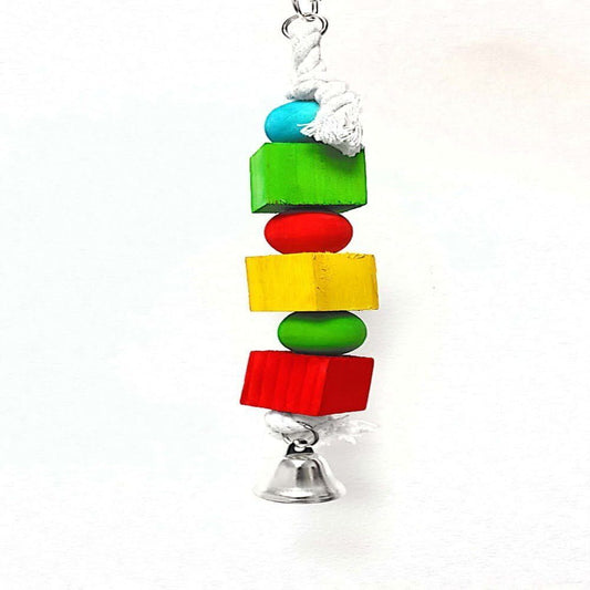 Pets Club Natural Wooden Bird Toy, Size H30*W3 Cm