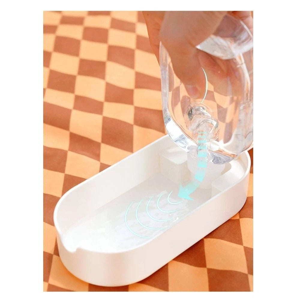 Pakeway 2-in-1 Dog Water Bottle Portable Food Container-Blue