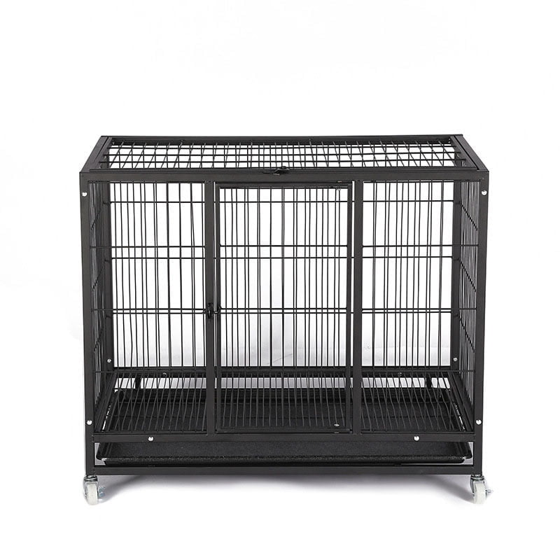Kingkong Heavy Duty Dog Crate With Wheels And Top Door Opening : Size : 106X71X87Cm