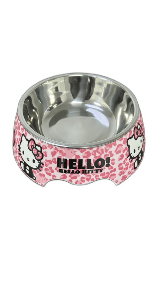 Cozy Paws Single Melamine Bowl -14x17.5x6cm Pink Kitty